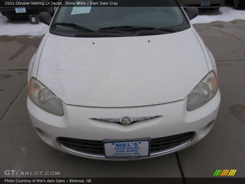 Stone White / Dark Slate Gray 2001 Chrysler Sebring LX Sedan