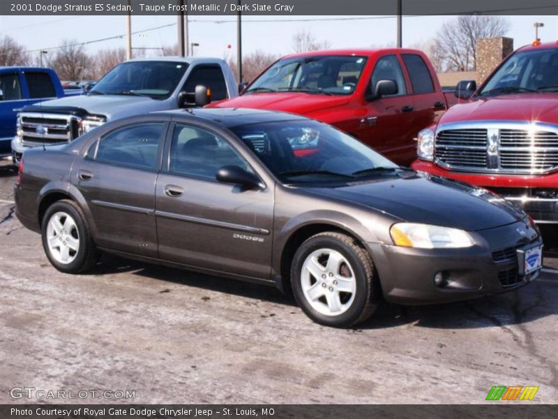 Taupe Frost Metallic / Dark Slate Gray 2001 Dodge Stratus ES Sedan