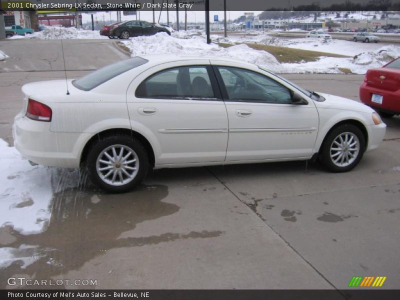 Stone White / Dark Slate Gray 2001 Chrysler Sebring LX Sedan