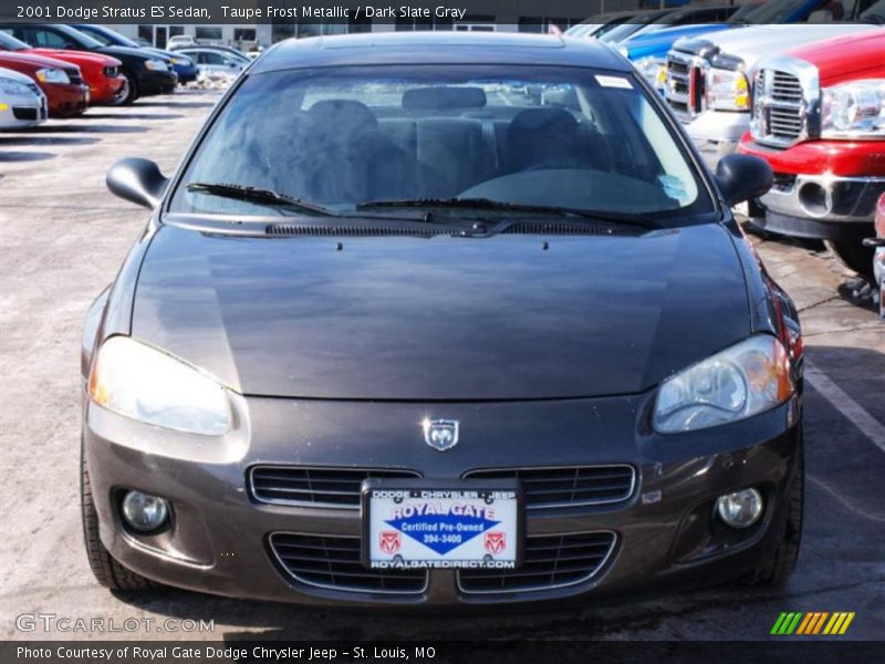 Taupe Frost Metallic / Dark Slate Gray 2001 Dodge Stratus ES Sedan