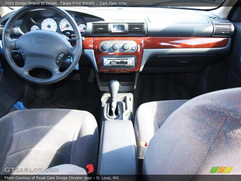 Taupe Frost Metallic / Dark Slate Gray 2001 Dodge Stratus ES Sedan
