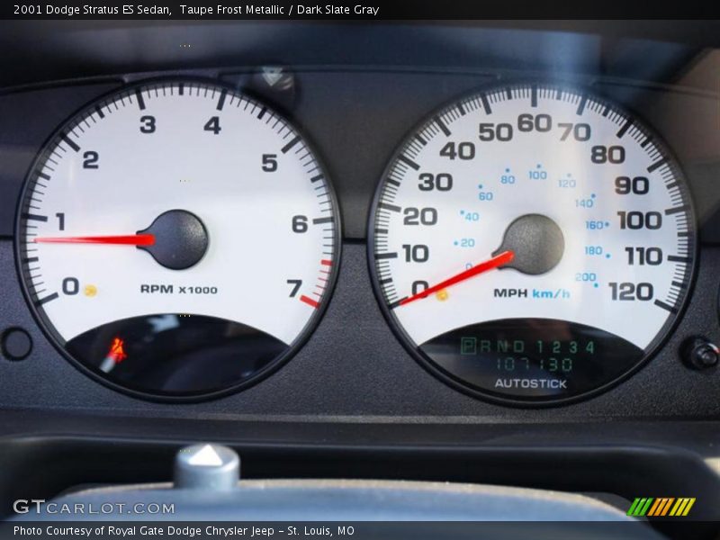 Taupe Frost Metallic / Dark Slate Gray 2001 Dodge Stratus ES Sedan