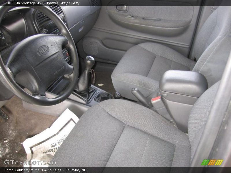 Pewter Gray / Gray 2002 Kia Sportage 4x4
