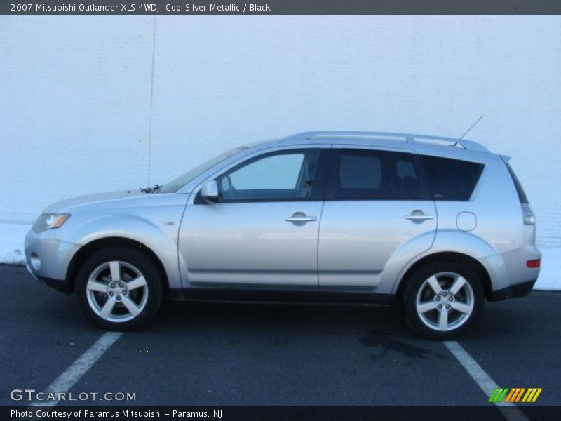 Cool Silver Metallic / Black 2007 Mitsubishi Outlander XLS 4WD