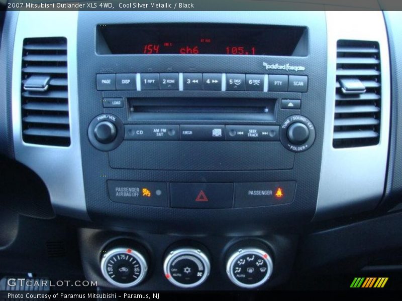 Cool Silver Metallic / Black 2007 Mitsubishi Outlander XLS 4WD