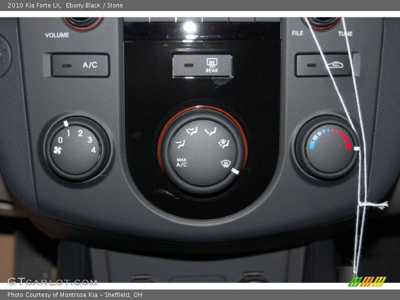 Ebony Black / Stone 2010 Kia Forte LX