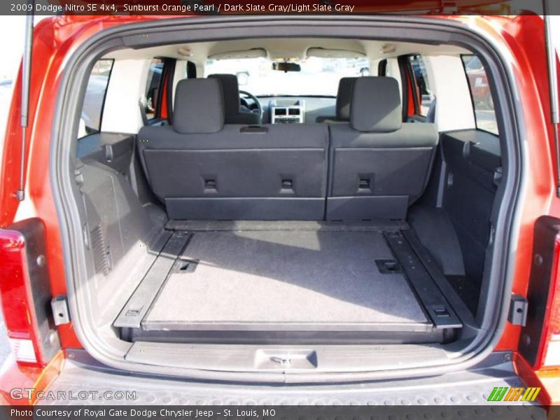 Sunburst Orange Pearl / Dark Slate Gray/Light Slate Gray 2009 Dodge Nitro SE 4x4