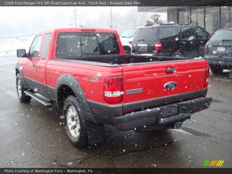 Torch Red / Medium Dark Flint 2008 Ford Ranger FX4 Off-Road SuperCab 4x4