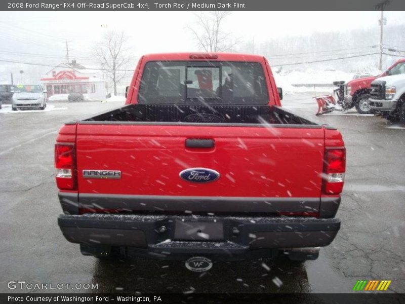Torch Red / Medium Dark Flint 2008 Ford Ranger FX4 Off-Road SuperCab 4x4