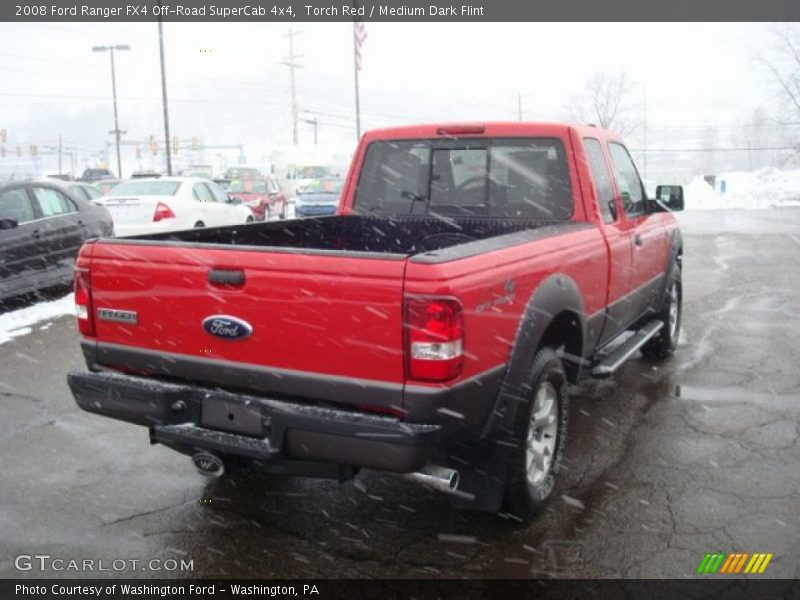 Torch Red / Medium Dark Flint 2008 Ford Ranger FX4 Off-Road SuperCab 4x4