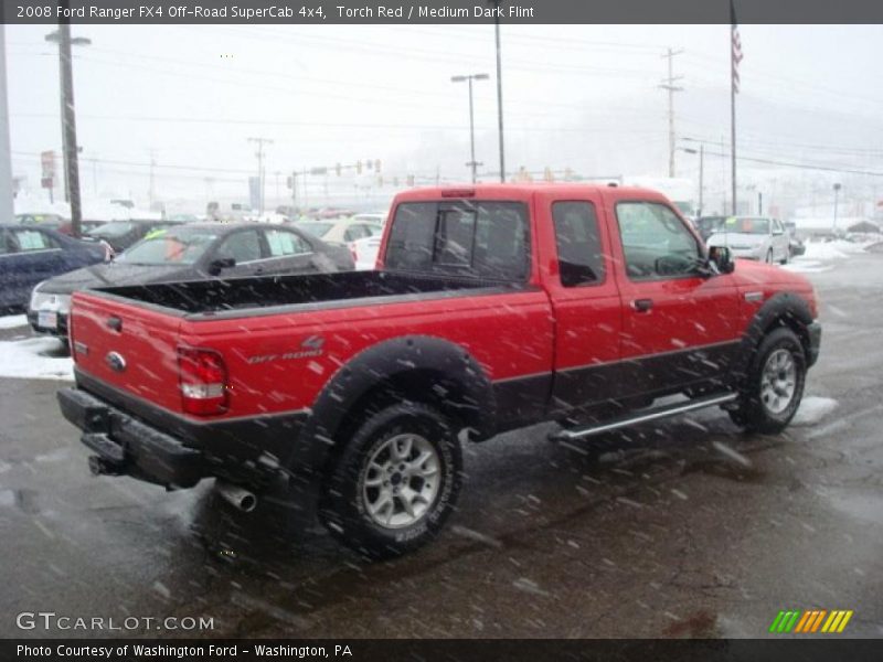 Torch Red / Medium Dark Flint 2008 Ford Ranger FX4 Off-Road SuperCab 4x4