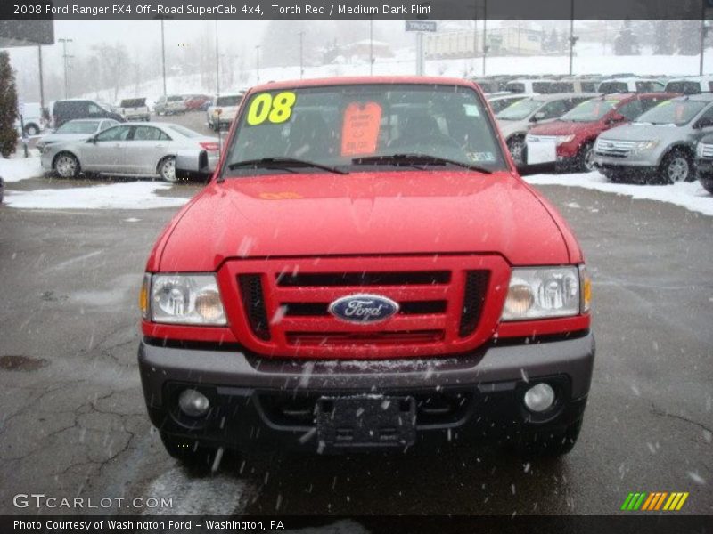 Torch Red / Medium Dark Flint 2008 Ford Ranger FX4 Off-Road SuperCab 4x4