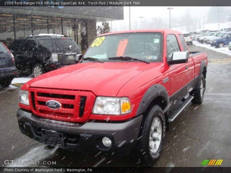 Torch Red / Medium Dark Flint 2008 Ford Ranger FX4 Off-Road SuperCab 4x4