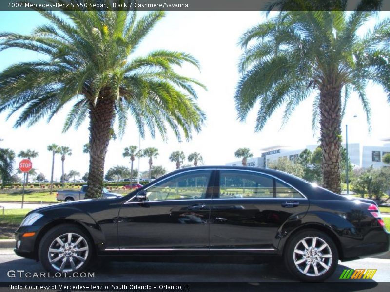 Black / Cashmere/Savanna 2007 Mercedes-Benz S 550 Sedan