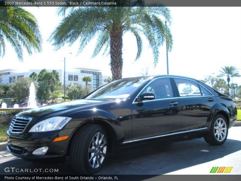 Black / Cashmere/Savanna 2007 Mercedes-Benz S 550 Sedan