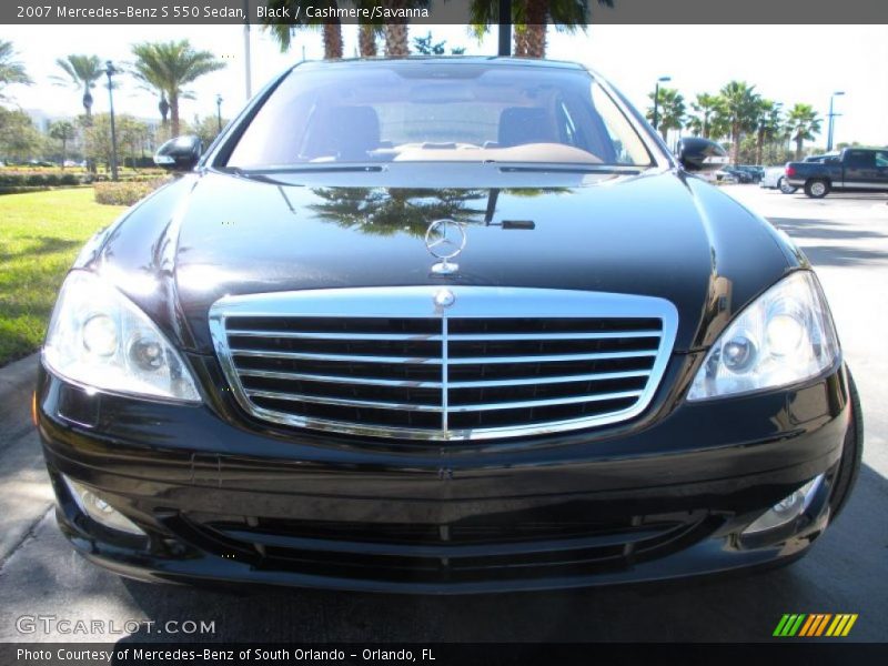 Black / Cashmere/Savanna 2007 Mercedes-Benz S 550 Sedan