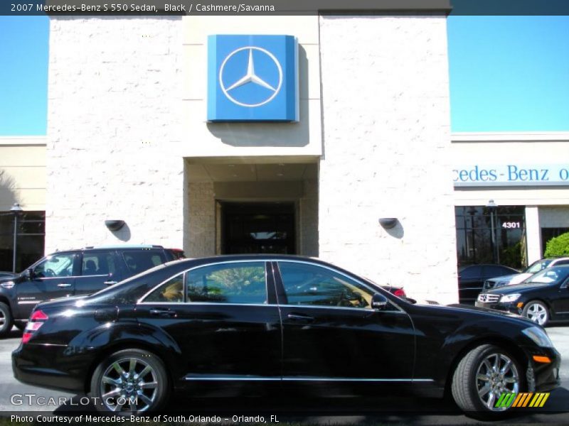 Black / Cashmere/Savanna 2007 Mercedes-Benz S 550 Sedan
