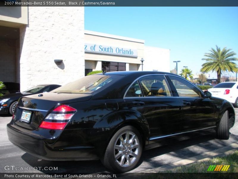 Black / Cashmere/Savanna 2007 Mercedes-Benz S 550 Sedan