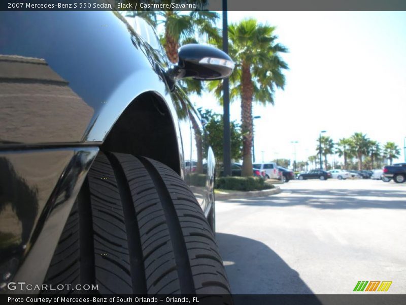 Black / Cashmere/Savanna 2007 Mercedes-Benz S 550 Sedan
