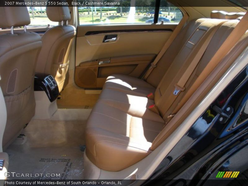 Black / Cashmere/Savanna 2007 Mercedes-Benz S 550 Sedan