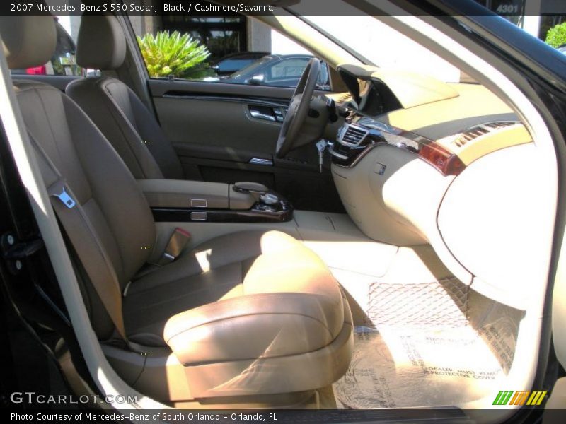Black / Cashmere/Savanna 2007 Mercedes-Benz S 550 Sedan