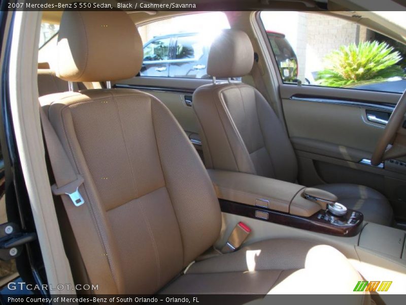 Black / Cashmere/Savanna 2007 Mercedes-Benz S 550 Sedan