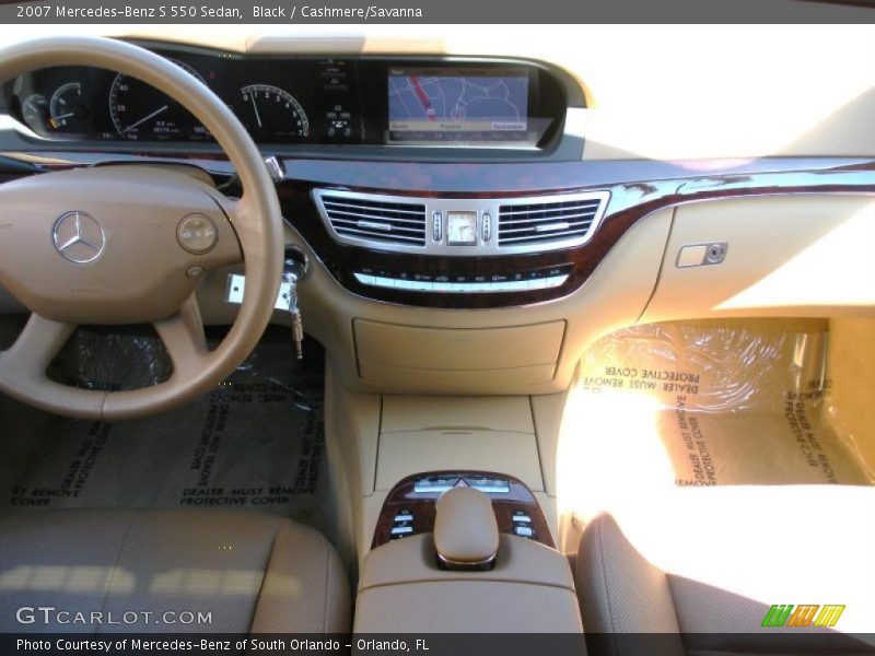 Black / Cashmere/Savanna 2007 Mercedes-Benz S 550 Sedan