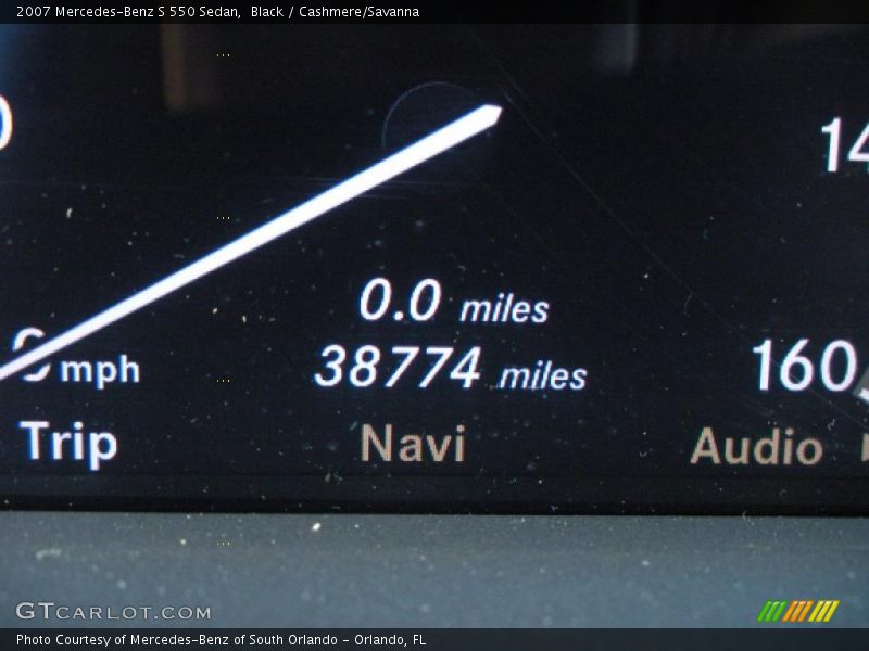 Black / Cashmere/Savanna 2007 Mercedes-Benz S 550 Sedan