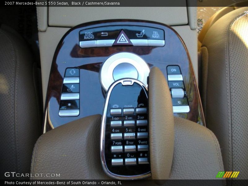 Black / Cashmere/Savanna 2007 Mercedes-Benz S 550 Sedan