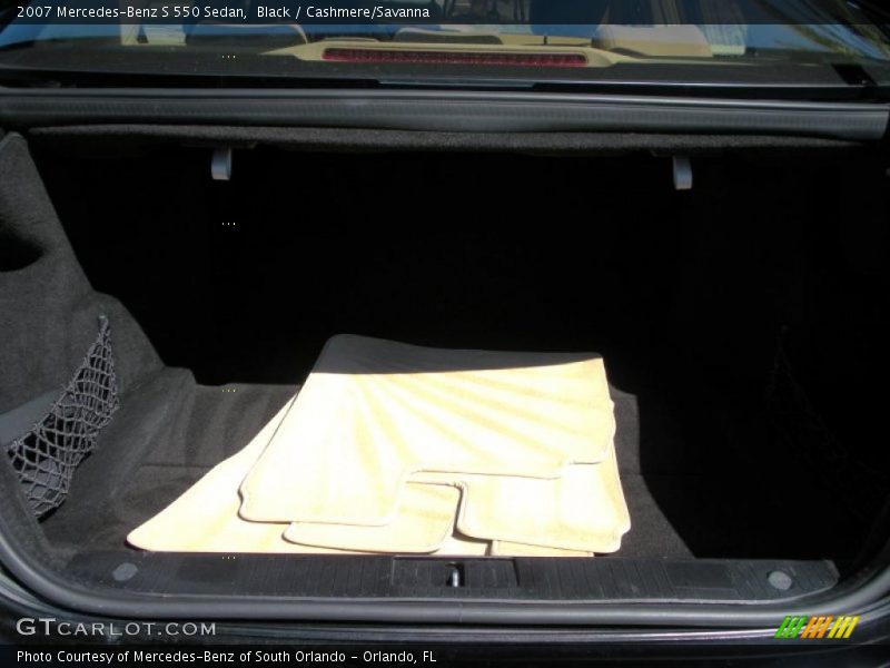 Black / Cashmere/Savanna 2007 Mercedes-Benz S 550 Sedan
