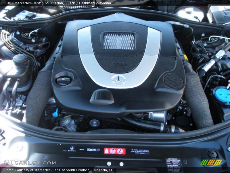 Black / Cashmere/Savanna 2007 Mercedes-Benz S 550 Sedan