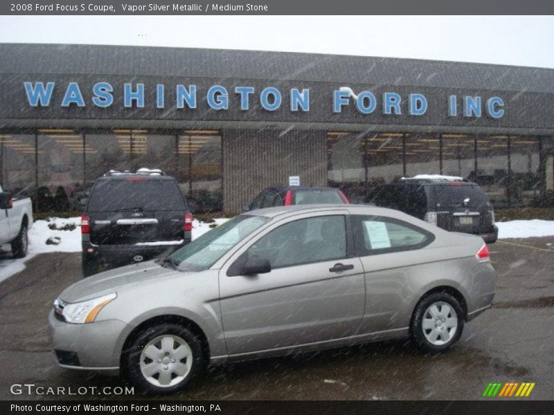 Vapor Silver Metallic / Medium Stone 2008 Ford Focus S Coupe