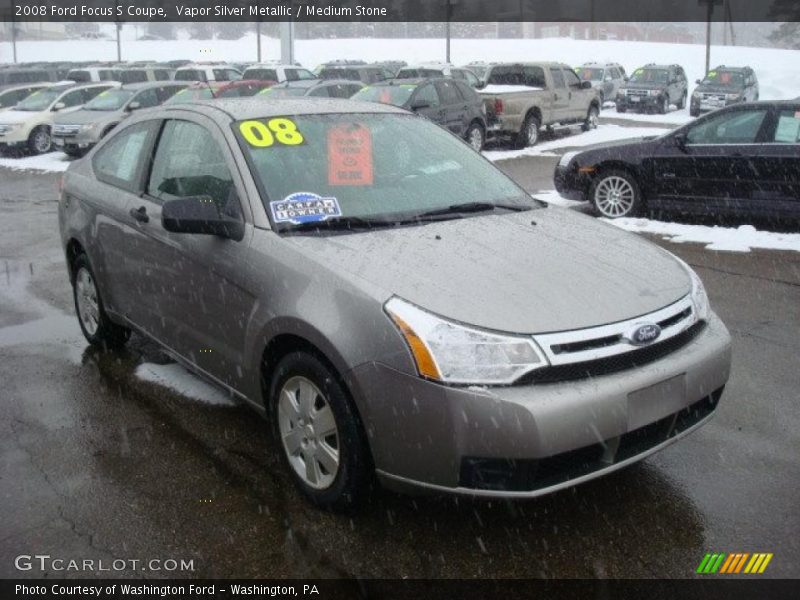 Vapor Silver Metallic / Medium Stone 2008 Ford Focus S Coupe