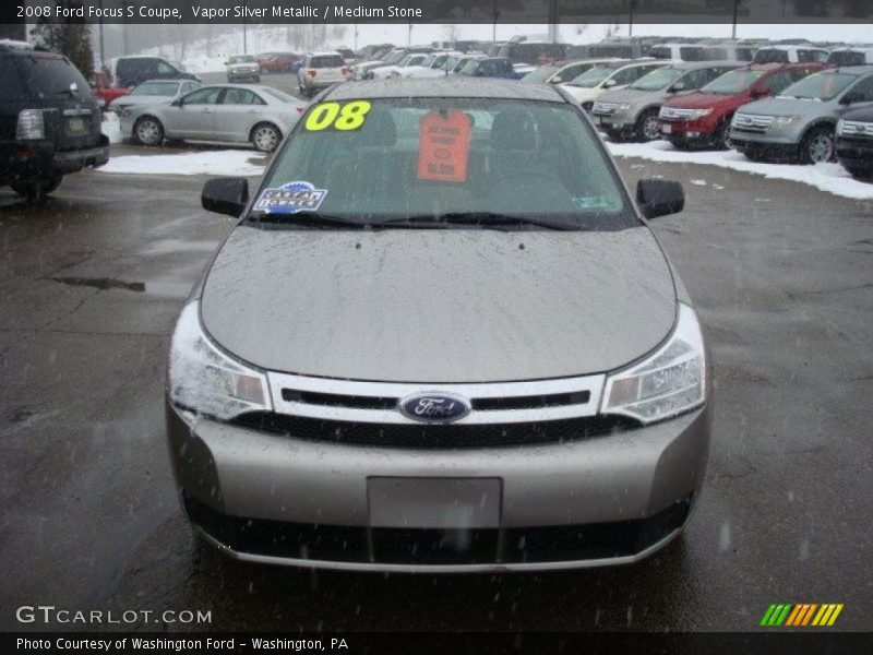 Vapor Silver Metallic / Medium Stone 2008 Ford Focus S Coupe