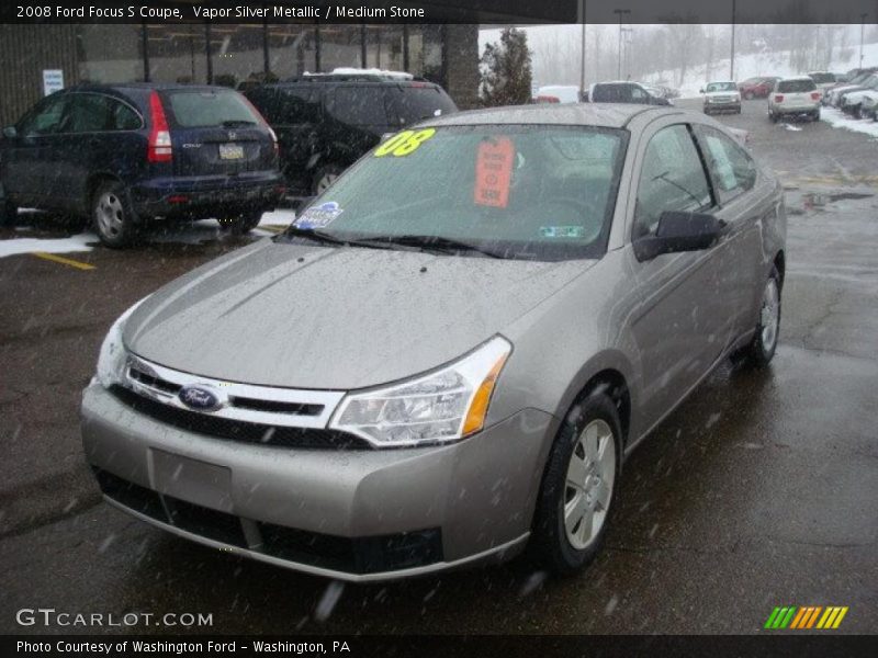 Vapor Silver Metallic / Medium Stone 2008 Ford Focus S Coupe