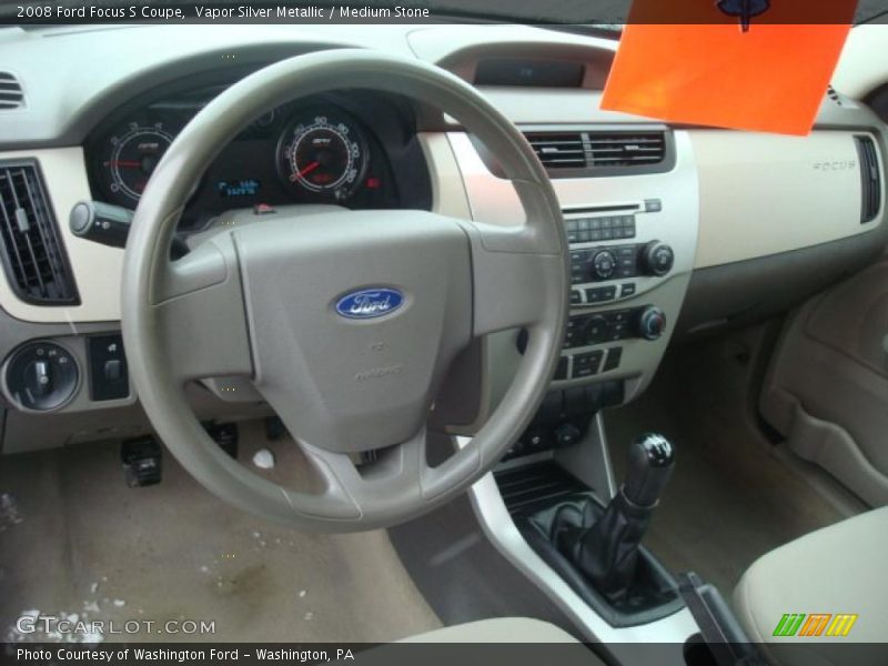 Vapor Silver Metallic / Medium Stone 2008 Ford Focus S Coupe