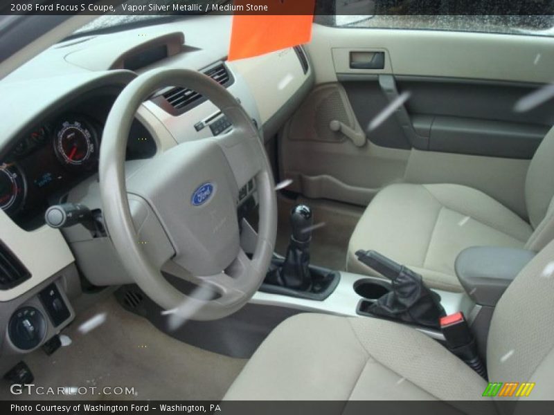 Vapor Silver Metallic / Medium Stone 2008 Ford Focus S Coupe