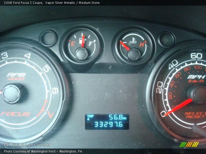 Vapor Silver Metallic / Medium Stone 2008 Ford Focus S Coupe