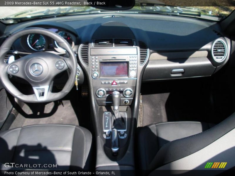 Black / Black 2009 Mercedes-Benz SLK 55 AMG Roadster