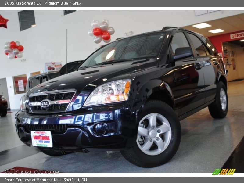 Midnight Blue / Gray 2009 Kia Sorento LX
