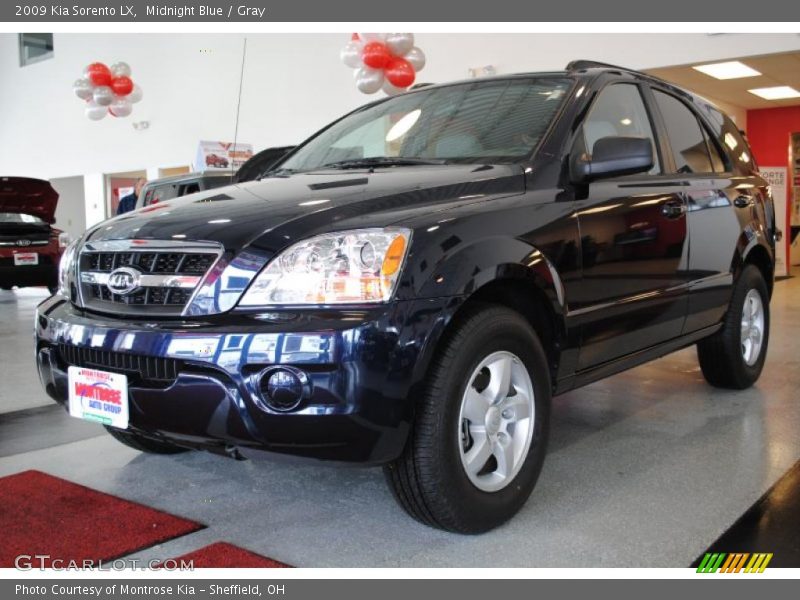 Midnight Blue / Gray 2009 Kia Sorento LX