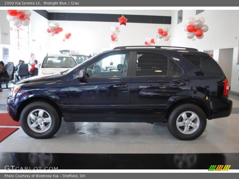 Midnight Blue / Gray 2009 Kia Sorento LX