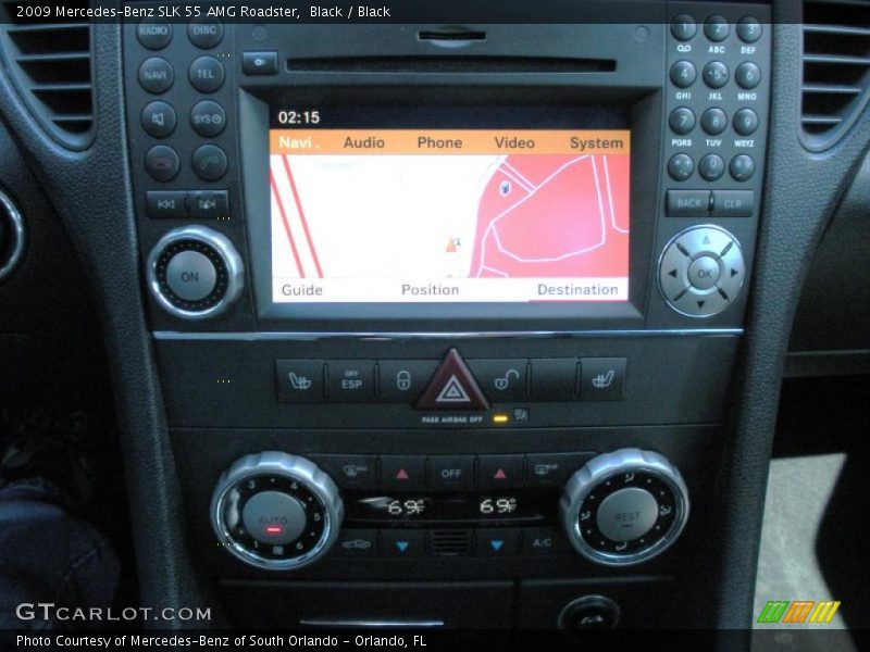 Black / Black 2009 Mercedes-Benz SLK 55 AMG Roadster