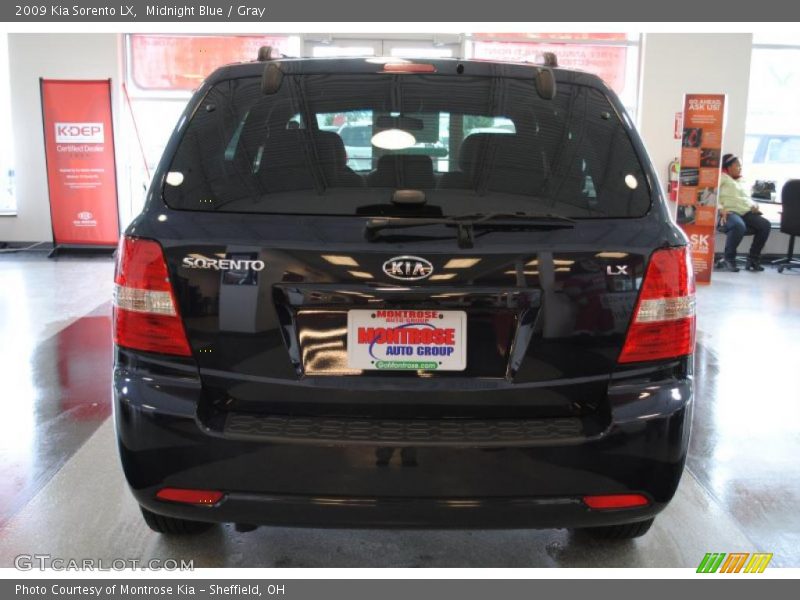 Midnight Blue / Gray 2009 Kia Sorento LX