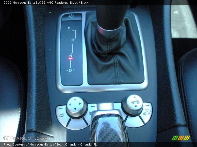 Black / Black 2009 Mercedes-Benz SLK 55 AMG Roadster