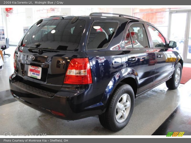 Midnight Blue / Gray 2009 Kia Sorento LX