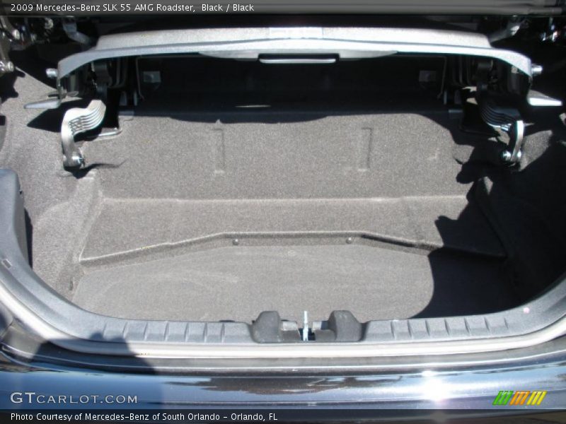 Black / Black 2009 Mercedes-Benz SLK 55 AMG Roadster