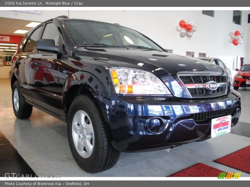 Midnight Blue / Gray 2009 Kia Sorento LX