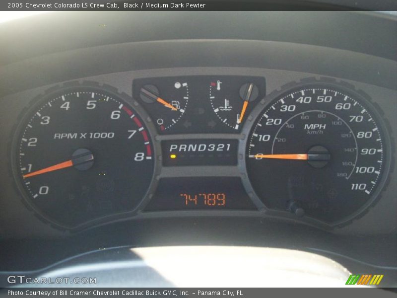 Black / Medium Dark Pewter 2005 Chevrolet Colorado LS Crew Cab