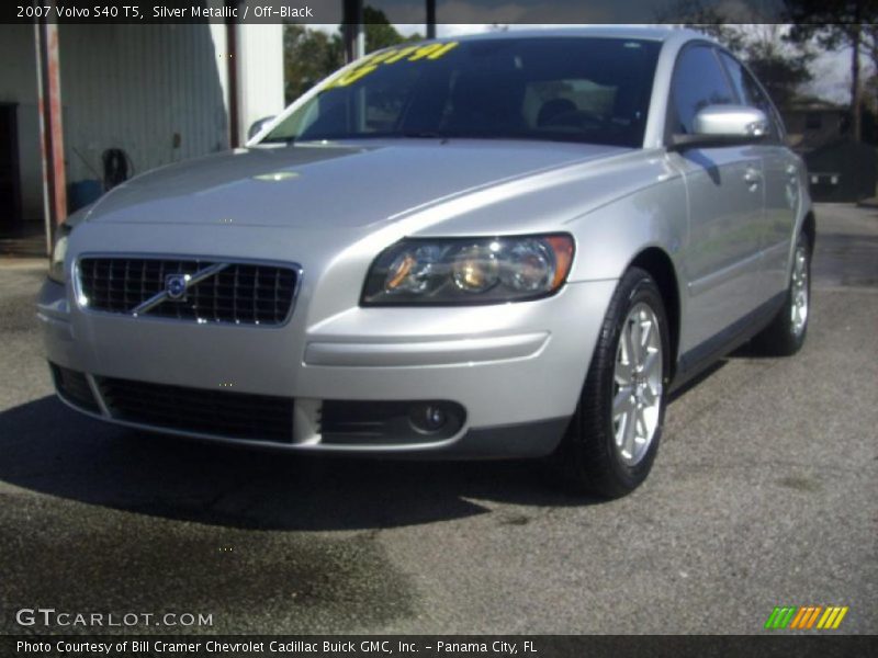 Silver Metallic / Off-Black 2007 Volvo S40 T5